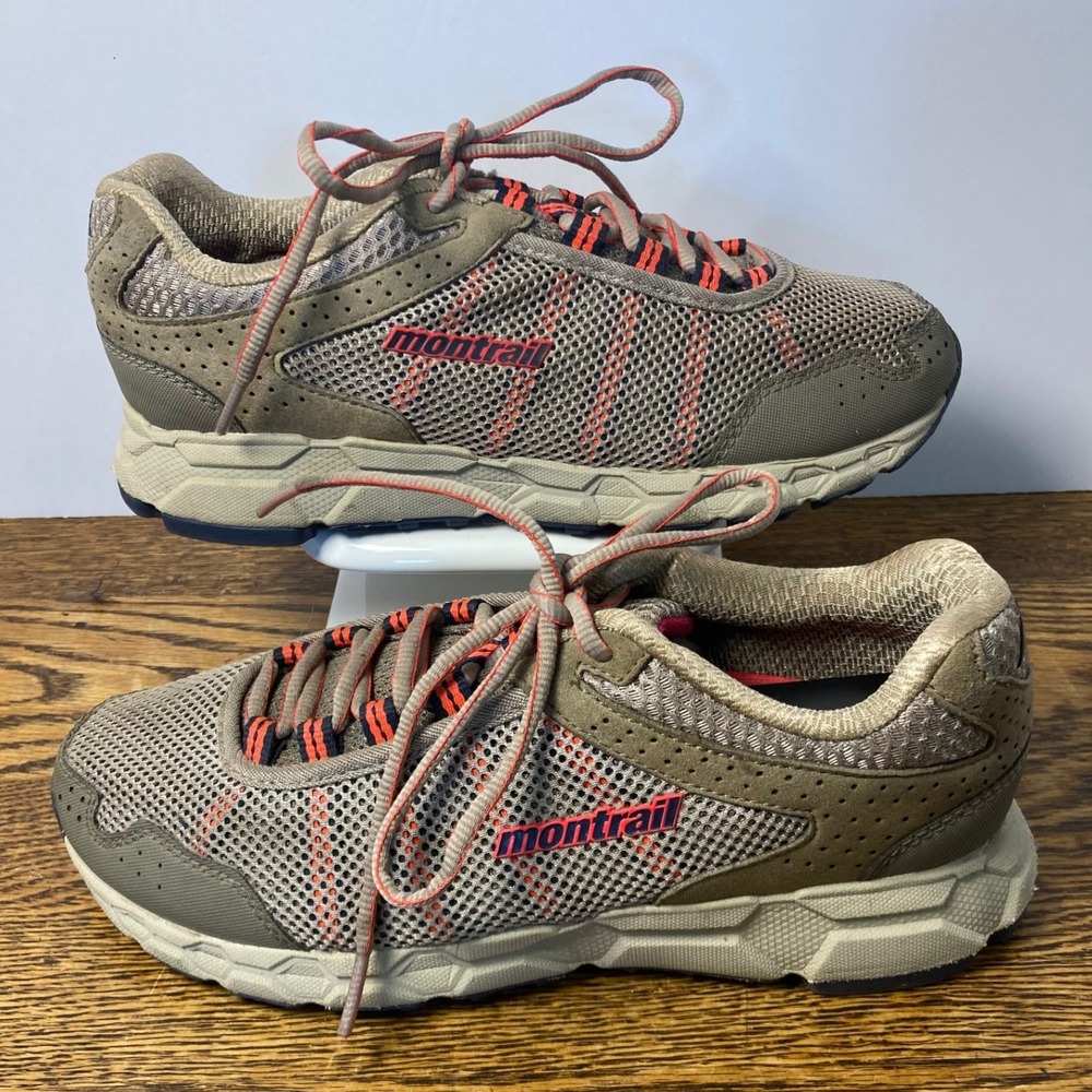 Montrail Womens Trail Running Shoes Gray Orange Gryptonite Sneakers Size 7 US